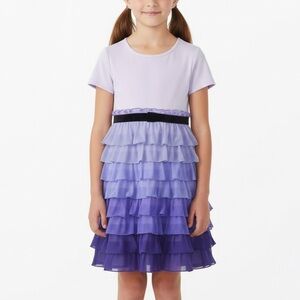 Hanna Andersson Ruffle Dress In Ombré Tulle